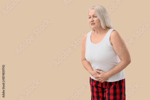Mature woman with menstrual...