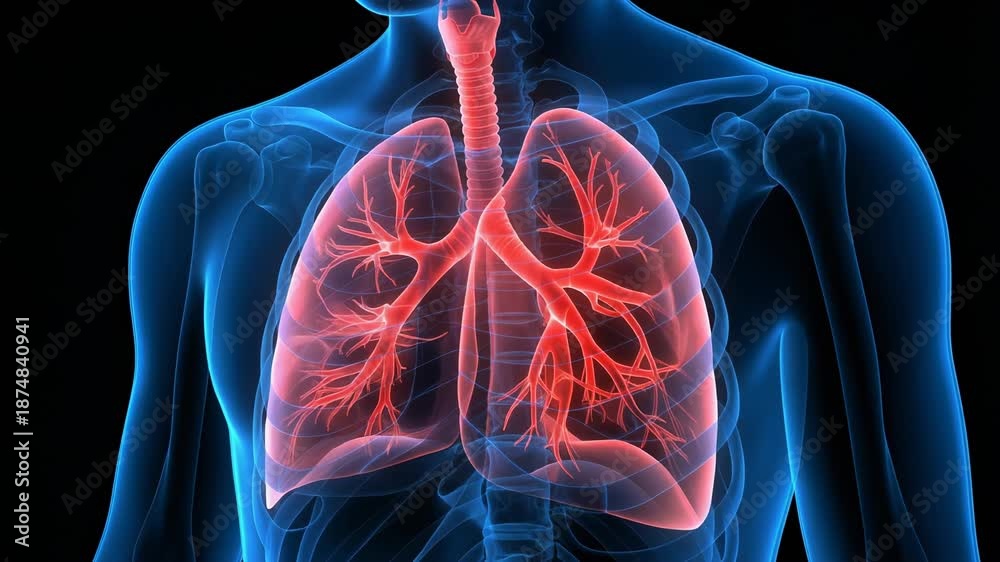 custom made wallpaper toronto digitalDetailed human anatomy illustration of the lungs with highlighting of bronchial structures and blood vessels