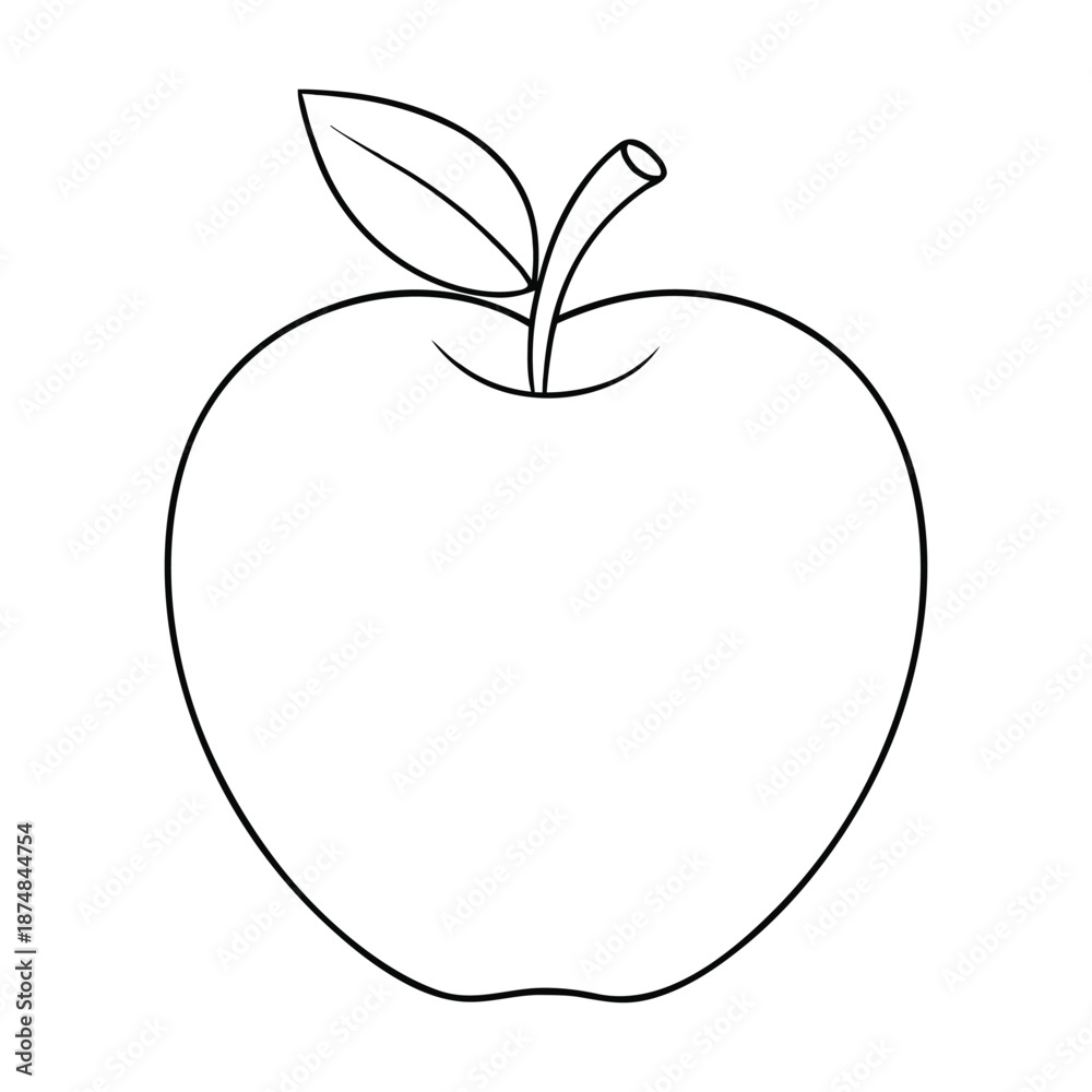 Fototapeta premium A big, shiny green apple with smooth skin and crisp curves, glowing with fresh highlights, symbolizing freshness, health, and juicy sweetness. 
