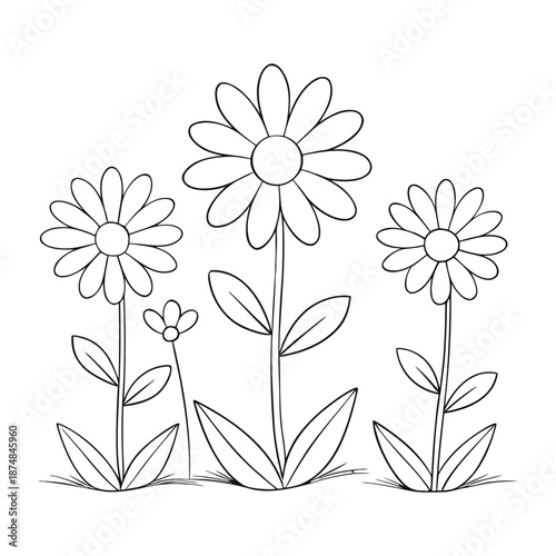 Bright summer meadow flowers bloom under warm sunshine, with colorful wildflowers, gentle breezes, and buzzing bees creating a cheerful, lively natural landscape.
