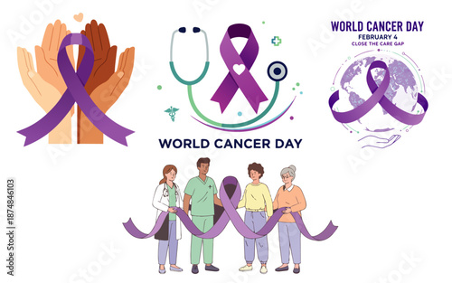 World Cancer Day 2026 Vector Design Pack