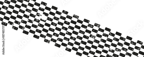 Racing flag grunge design of vector car race sport, auto rally and motocross,ilustrasion.