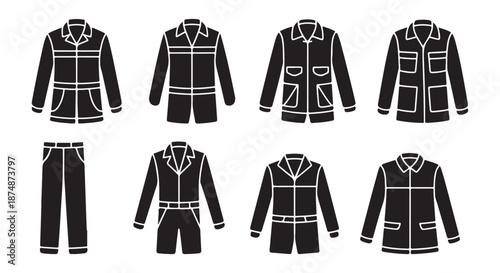 Foto Workwear Icons Set