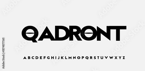 Modern Futuristic Font. Technology and Business Font. Come with an editable vector. Neo Futuristic Lettering. Regular Uppercase.