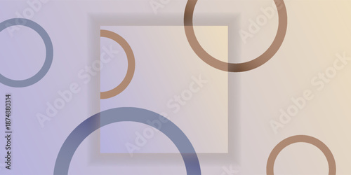 Minimal abstract vector background layered squares and circular accents with soft gradients. A refined and contemporary design perfect for digital branding, layouts, invitations, and art projects.