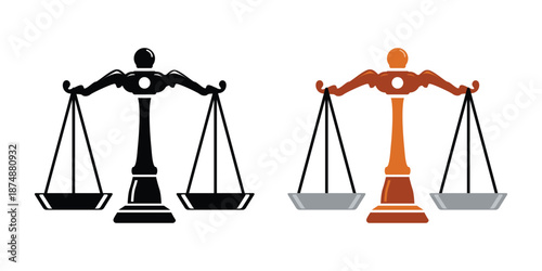 collection of simple weighing icons