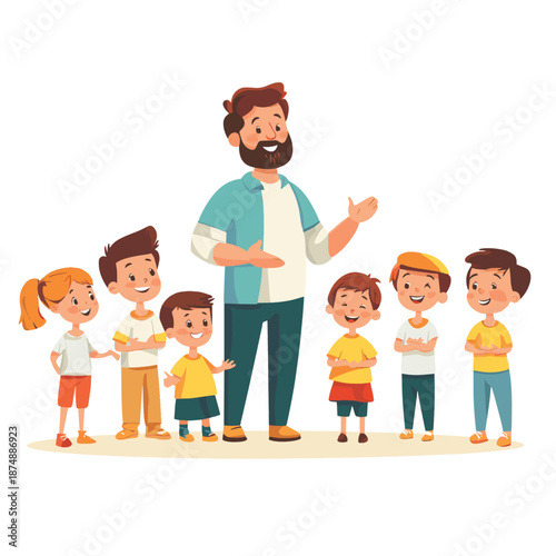 Adult and kids group