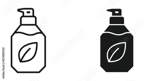 Hand Soap Pump Bottle Vector Illustration