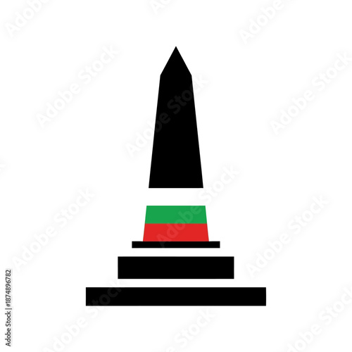 Bulgarian flag obelisk monument symbolizing national pride and heritage