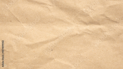 Abstract crumpled and creased recycle brown paper texture background