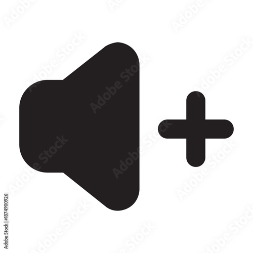 Volume Up Audio Control Icon | Glyph Icon
