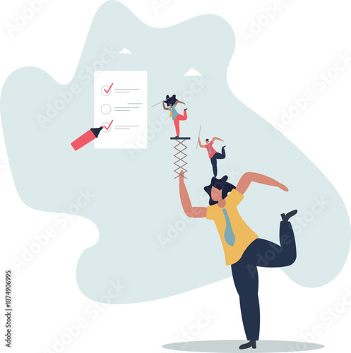 To do list as checklist with work agenda and tasks.life and employment of people.