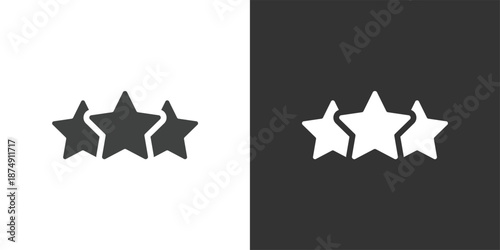 Star Rating icon. Solid glyph series icon