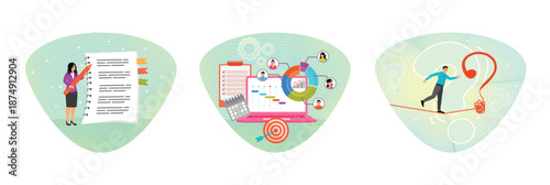 Message concept on notebook paper. Project management. Uncertainty, and unknown problem.