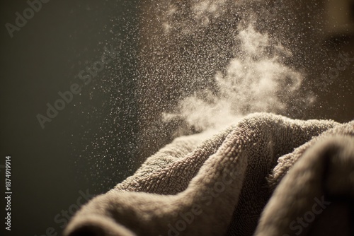 A wet towel left in a hamper, spores rising like steam.