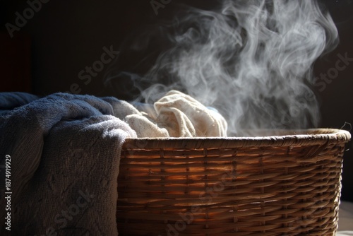 A wet towel left in a hamper, spores rising like steam.