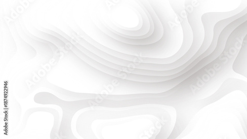 Smooth shape paper cut wavy shaped layers topographic background. topographic line contour map background. paper texture design.
