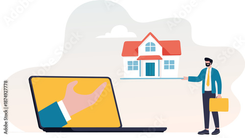 Investment, business concept, business illustrations