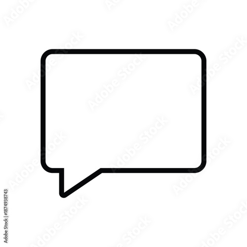 message, chat bubble talk icon vector