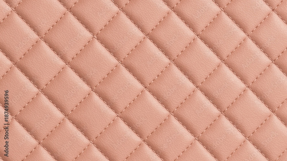 Fototapeta premium Elegant quilted leather texture design.