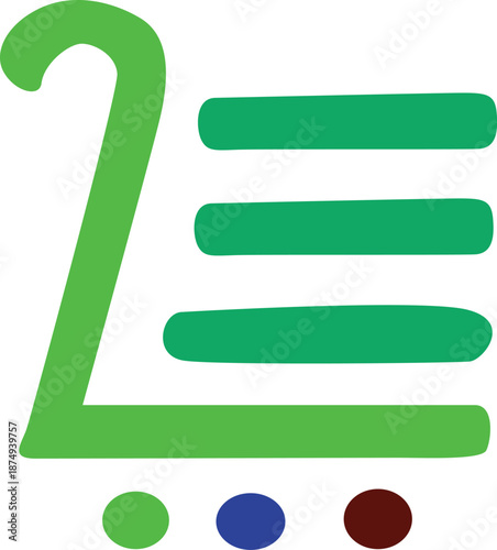 Modern Geometric Colorful Shape Vector logo with Center Abstract art, creative Symmetric Design.