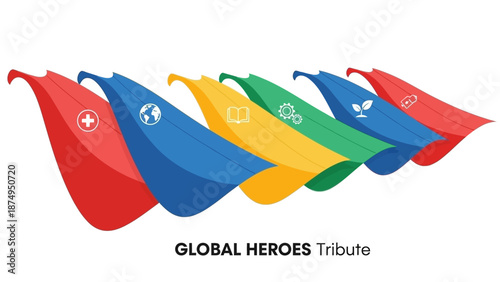 Global Heroes Tribute: Diverse Icons Representing Vital Sectors