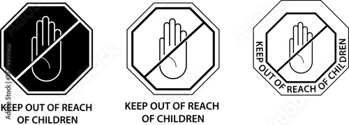 No smoking and children warning signs