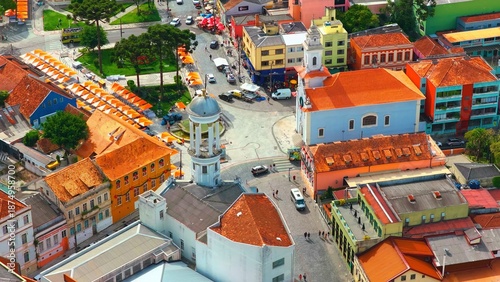 aerial view of the city