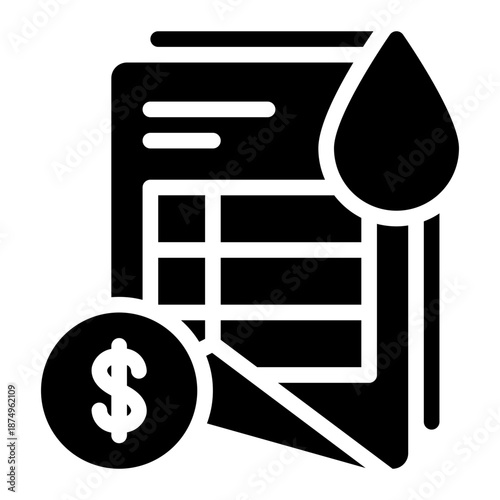 liquidity glyph icon