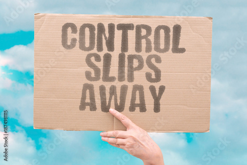 Tableau sur toile "Control Slips Away" Authorities lose grip on public order
