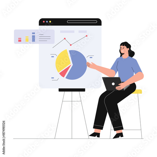 SEO Monitoring Vector Illustration EPS 10 File