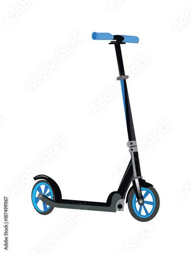 Kick Scooter Vector Image  
