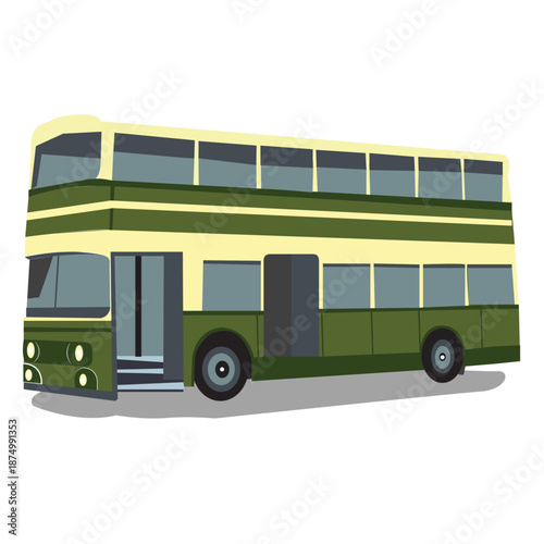 Double Decker Bus Vector Image 
