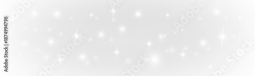 Foto White glitter dust shimmers lightly, floating in smooth motion