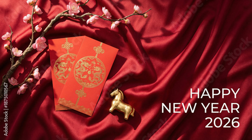 Happy New Year 2026: Red Si...