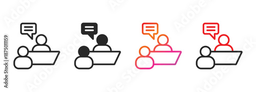 consultancy icon collection with multiple styles