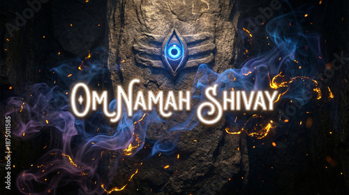 Om Namah Shivay Glowing Tex...