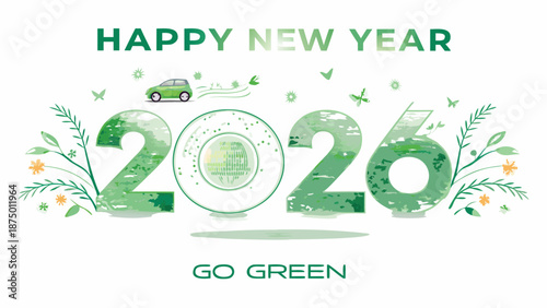 happy new year go green eco friendly 2026