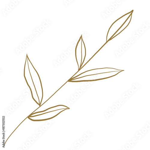 vector illustration of a leaf