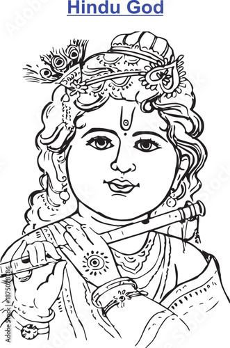 Cute Little Lord Krishna