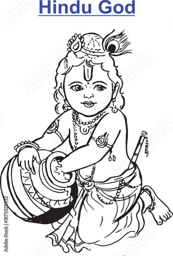 Cute Little Lord Krishna