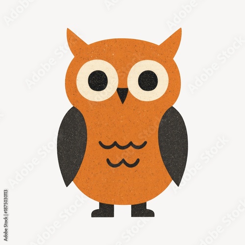 Cute cartoon owl illustration