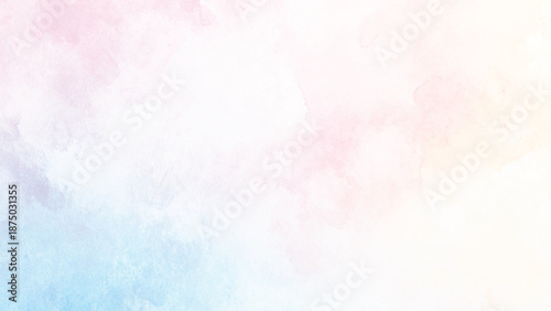 Abstract painted watercolor background on paper texture.