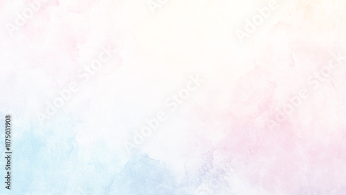 Abstract painted watercolor background on paper texture.