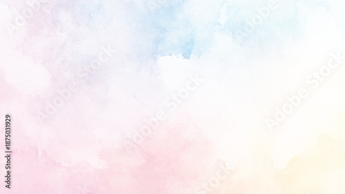 Abstract painted watercolor background on paper texture.