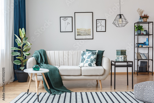 Canvastavla Posters in cozy apartment interior