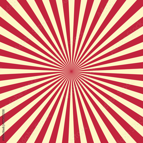 red sunburst background