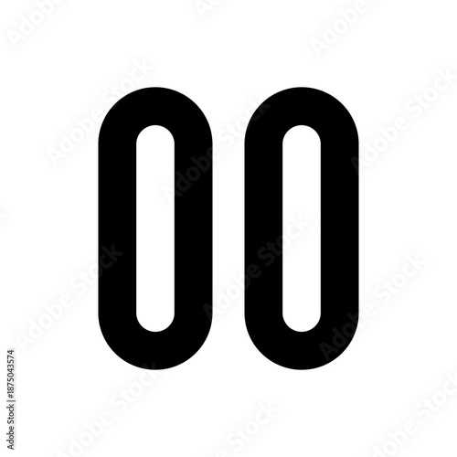 メディア操作の一時停止アイコン