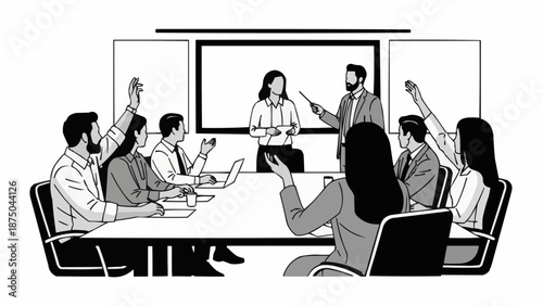 business meeting in the office