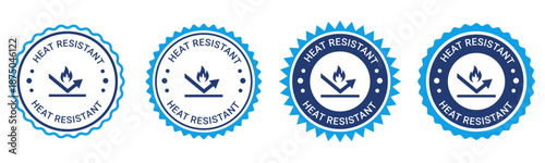 Heat resistant high temperature protection badge